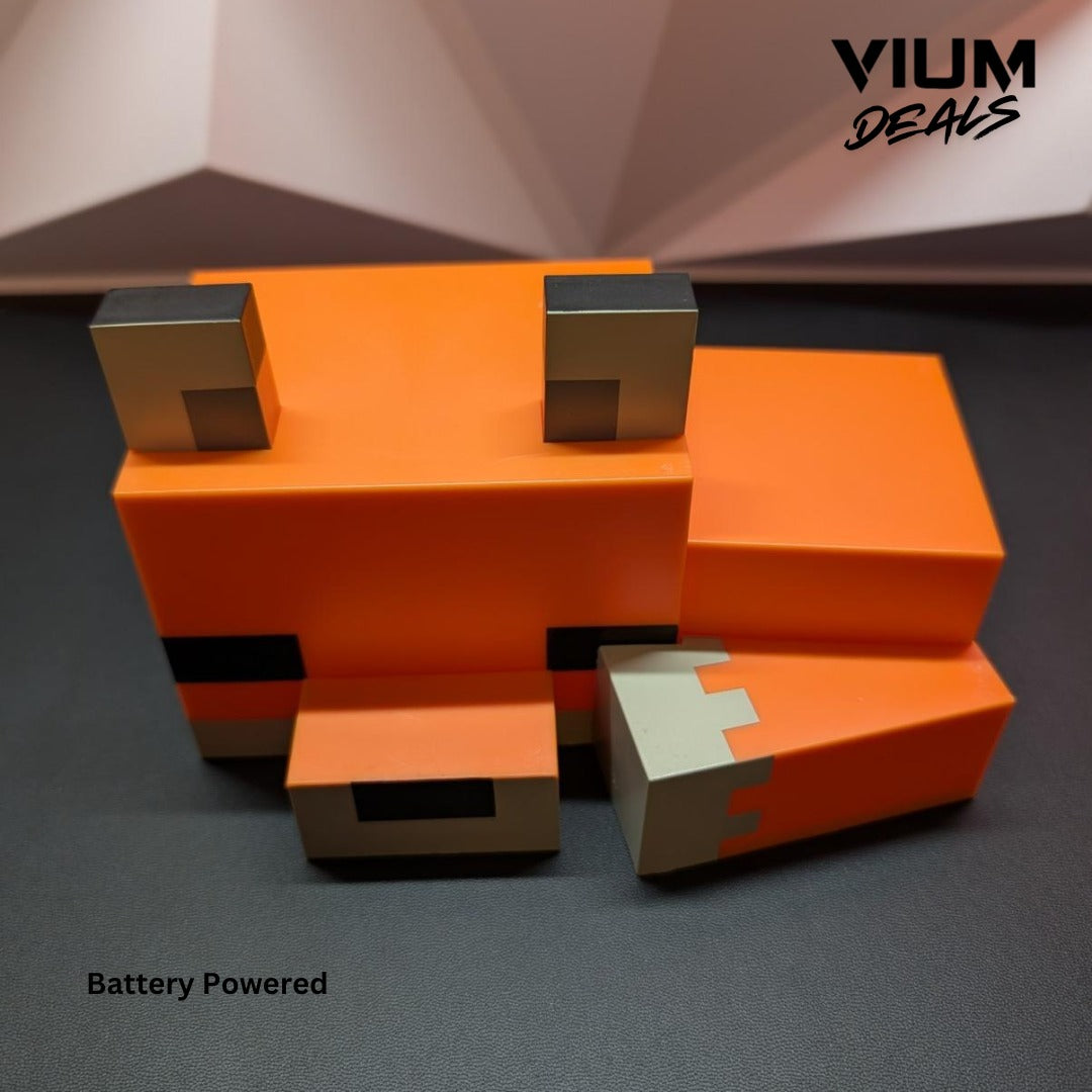 Paladone Minecraft Cute Fox Night Light, Soft Orange Glow, Officially Licensed Minecraft Decor and Desk Lamp for Gaming Room or Kids and Tween Bedroom